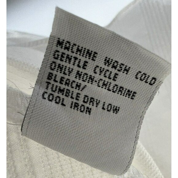 Talbots Plus Women's Top 18W Button Up Solid White Shirt Blouse Square Buttons - Picture 6 of 12